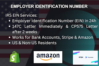 get US employer identification number ein and 147c in 1 day