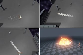 create stunning godot vfx, visual effects, 2d vfx, 3d vfx for your godot game