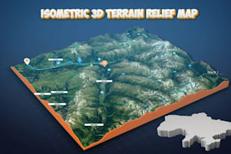 create realistic 3d terrain, maps and  landscapes for games and visualization