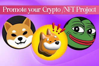 promote your crypto, nft, blockchain project