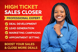 be commission based sales closer sales representative, generate b2b sales closer