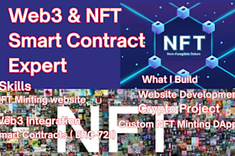 build a secure nft minting setup with smart contract, web3 wallets and mint page