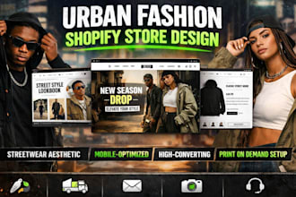 design urban streetwear fashion store clothing website clothing brand store