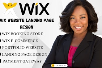 design a wix landing page with booking and payment integration