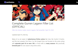 write fun blogs related to anime, manhwa, and rpg games