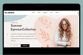 fashion sunglass shopify store eyewear store eyeglasses website ecommerce store