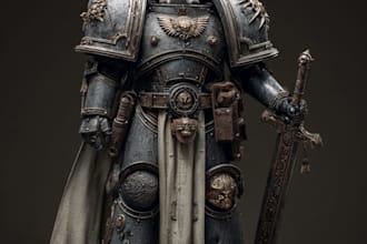 design a warhammer 40k character art