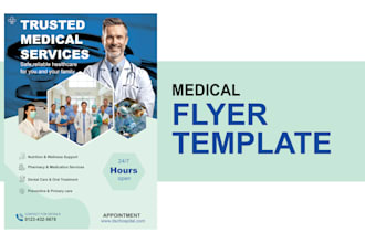 design eye catching medical flyer for doctors and hospitals