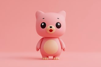 do 3d toy character modeling for toys, collectibles and 3d printing