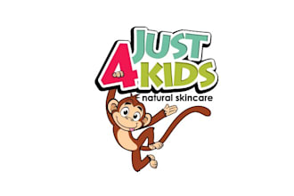 design mascot cartoon natural skin care logo
