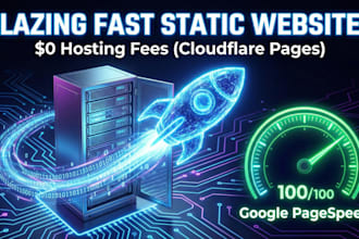 build a fast static HTML website