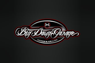 design amazing modern big dawg garage logo