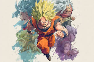 draw your dragon ball z character
