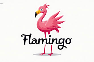 make different flamingo bird logo