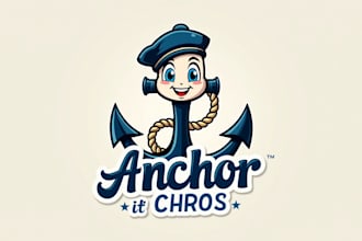 design outstanding nautical anchor logo