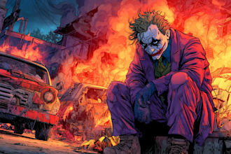 create comic book and custom illustration