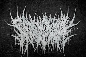 draw a metal band logo