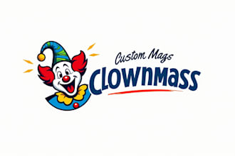 make a high quality clown  logo design