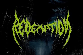 design metalcore logo with best detail