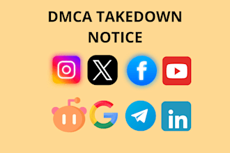 submit dmca takedown notices for copyright infringement