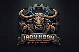 create modern inspired carabao symbol strength logo