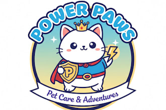 design a cute and unique chibi logo for your brand