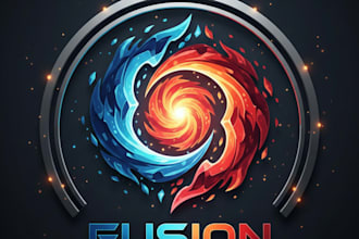 design a creative and modern fusion logo for your brand