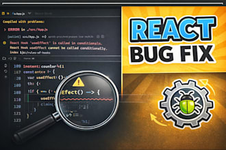 fix react or javascript bugs in 24 hours