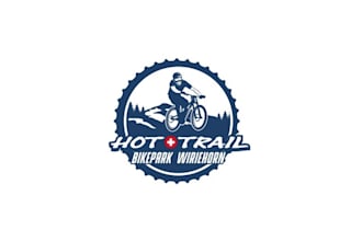 design mascot logo for hot trail bike park wiriehorn