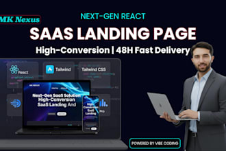 build a premium saas landing page, high conversion portfolio