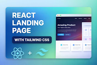build a react landing page
