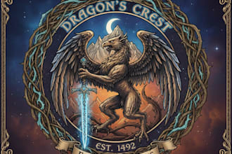 design a magical and unique fantasy logo for your brand