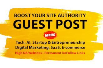 provide high authority tech and ai guest posting backlinks