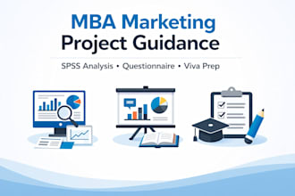 provide complete MBA marketing project guidance with spss, amos