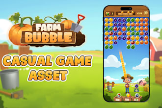 casual game art assets from concept to full UI design