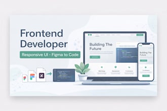 design and develop a responsive frontend website