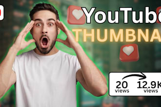 do catchy clickbait youtube thumbnails in 24hours