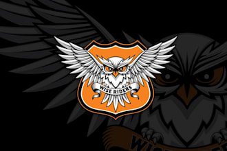 design a badass motorcycle skull biker club logo