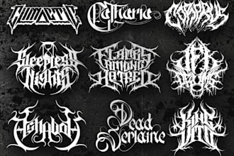 drew logo illustration anything dark art horror metal