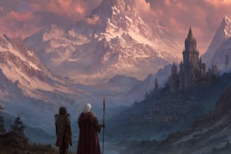 draw a unique fantasy illustration