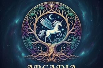 design a mystical and enchanting magical logo for your brand