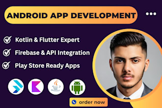 develop android apps with flutter, kotlin and ai integration