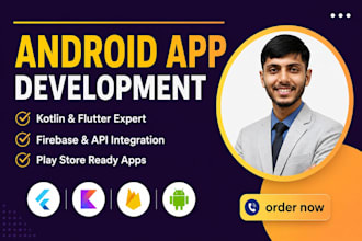 develop android apps with flutter, kotlin and ai integration