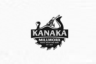 create a vintage classic mill working logo for your business
