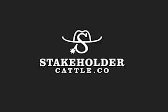 design cattle company brand logo