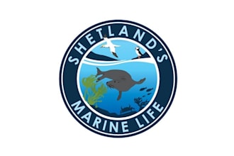 make looks nice innovative logo for shetlands marine life