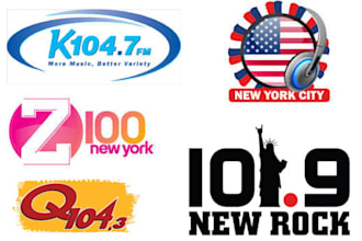 airplay and promote your song on k104,7 new york radio
