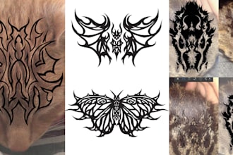 make custom figurative, abstract, or tribal tattoo design