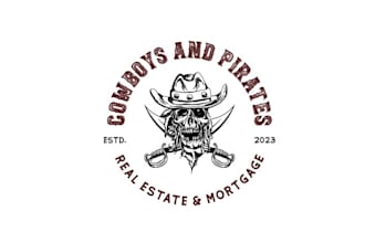design best quality cowboys pirates logo