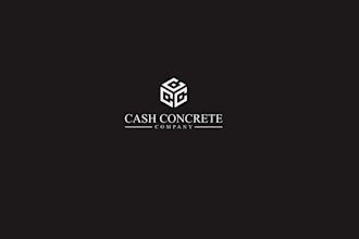 design classy concrete contractor logo